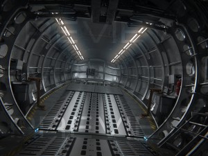Cargo airplane interior Model 3D