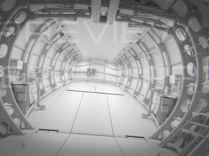 Interior do avi&atilde;o de carga Modelo 3D