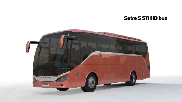 setra s 511 hd bus 3D 模型 .c4d .max .obj .3ds .fbx .stl .blend 