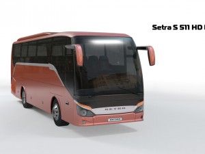 setra s 511 hd bus 3D 模型
