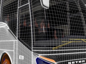 setra s 511 hd bus 3D 模型