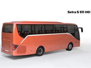 setra s 511 hd bus 3D 模型
