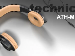 cuffie audio technica ath-m50x Modello 3D