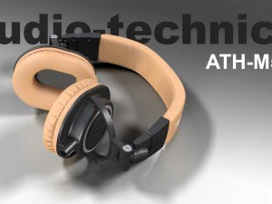 cuffie audio technica ath-m50x Modello 3D