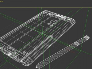 samsung galaxy note edge 3Dモデル