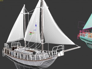 sailboat Model 3D