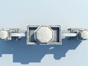 asian city entrance Modelo 3D