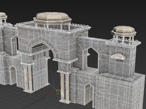 asian city entrance Modelo 3D