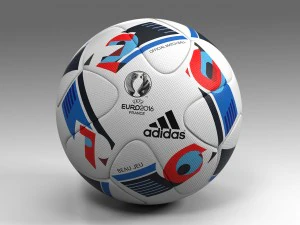 bola euro 2016 beau jeu oficial uefa Modelo 3D