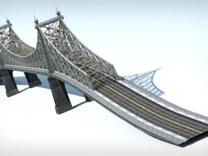 bridge low poly detailed 3D Model