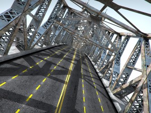bridge low poly detailed 3Dモデル
