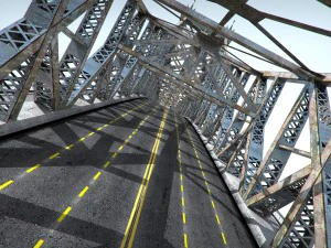 bridge low poly detailed 3D Model