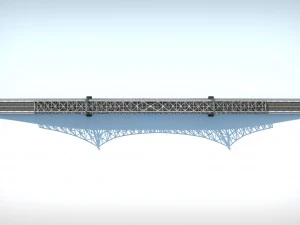 bridge low poly detailed 3D Model