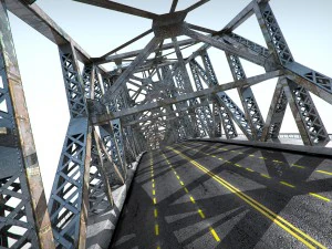 bridge low poly detailed 3D Model