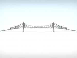 bridge low poly detailed 3Dモデル