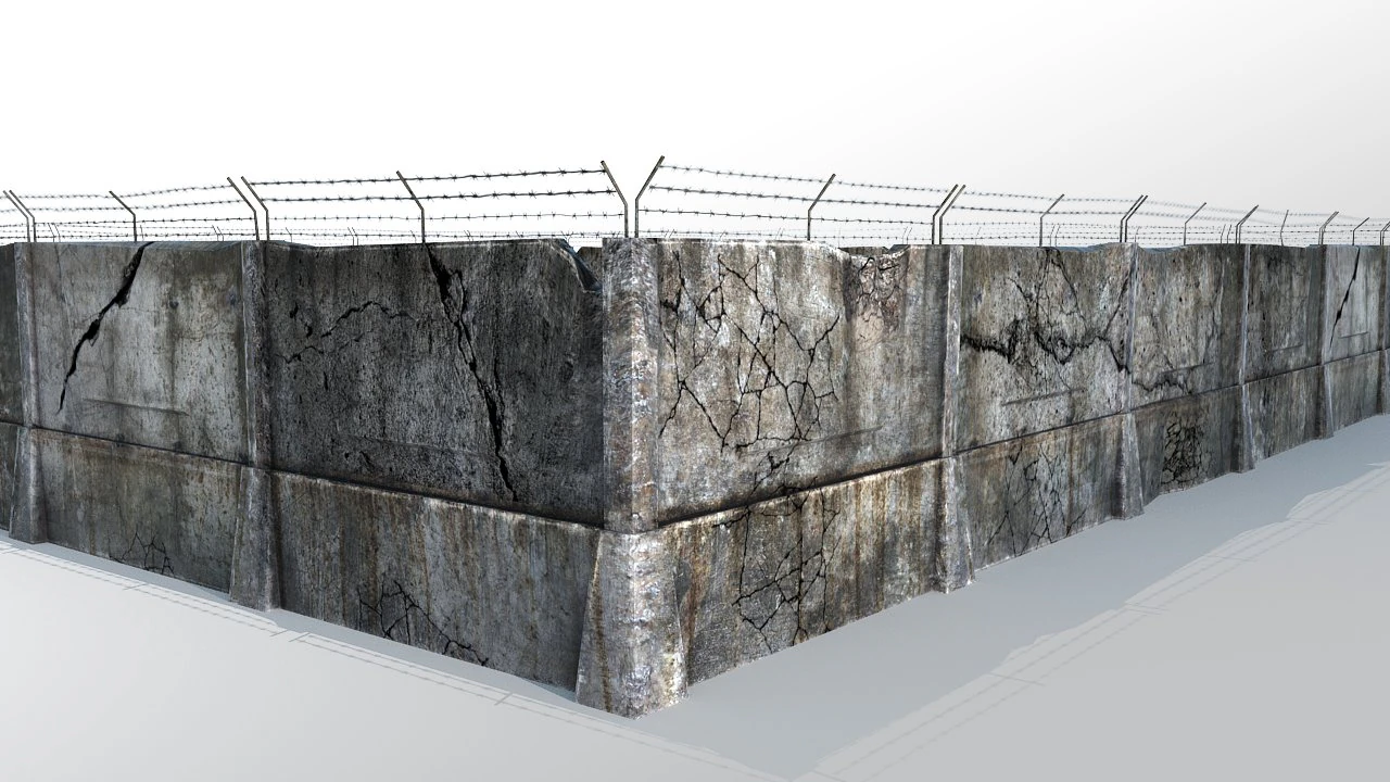 fence detailed 3D Model .c4d .max .obj .3ds .fbx .stl .blend 