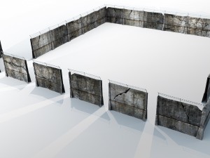 fence detailed 3D मॉडल