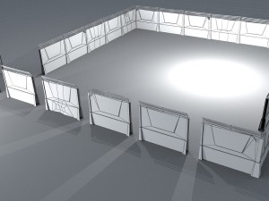 fence detailed 3D मॉडल