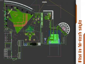 apartamento de alta tecnolog&iacute;a Modelo 3D