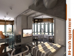 apartment high tech 3D मॉडल