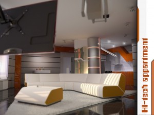 apartment high tech 3D मॉडल