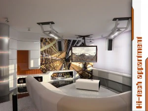 apartamento de alta tecnolog&iacute;a Modelo 3D
