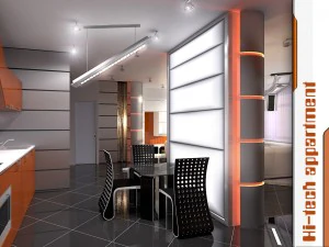 apartamento de alta tecnolog&iacute;a Modelo 3D
