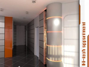 apartamento de alta tecnolog&iacute;a Modelo 3D
