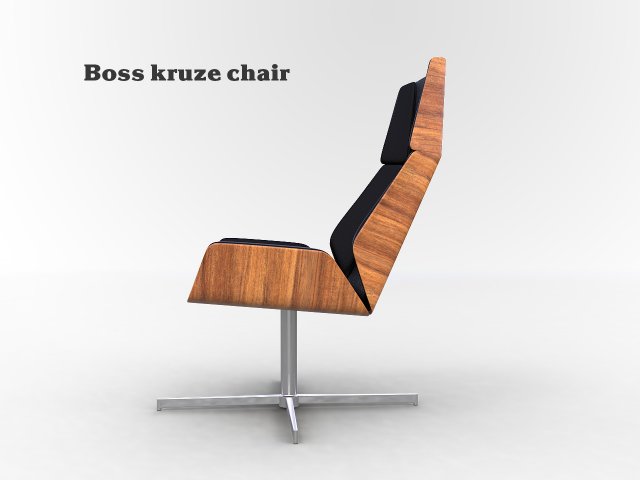 boss kruze chair 3D 模型 .c4d .max .obj .3ds .fbx .stl .blend 