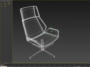 boss kruze chair 3D 模型