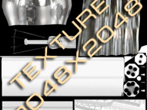 bulb set low poly Model 3D