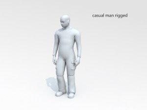 casual man rigged Modelo 3D