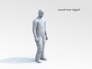 casual man rigged 3D Model