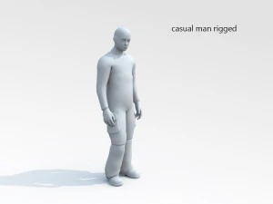 casual man rigged 3D Model