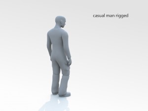 casual man rigged 3D Model