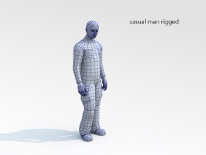 casual man rigged 3D Model