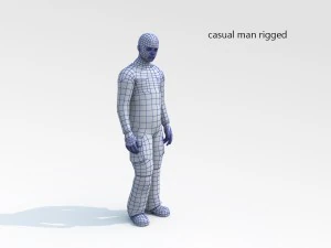 casual man rigged 3D Model