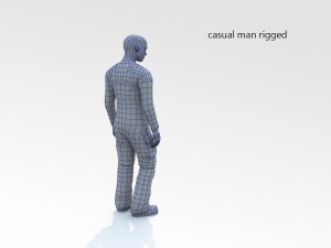 casual man rigged 3D Model