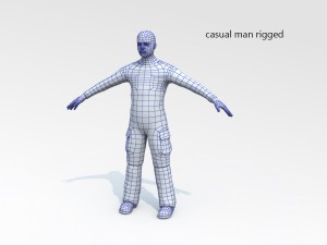 casual man rigged 3D Model