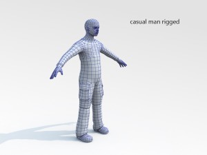 casual man rigged 3D Model