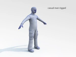 casual man rigged 3D Model