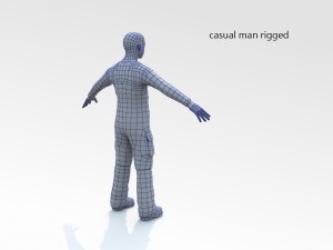 casual man rigged 3D Model