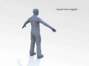 casual man rigged 3D Model