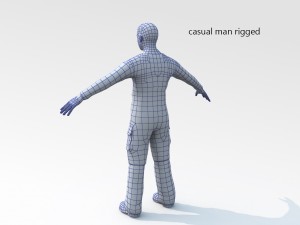 casual man rigged 3D Model