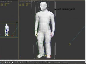 casual man rigged 3D Model