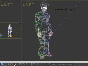 casual man rigged 3D Model