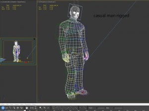 casual man rigged 3D Model
