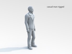 casual man 02 rigged lowpoly 3D मॉडल