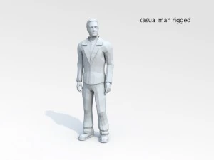 casual man 02 rigged lowpoly 3D Model
