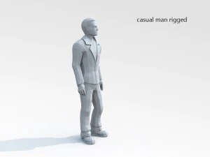 casual man 02 rigged lowpoly 3D Model